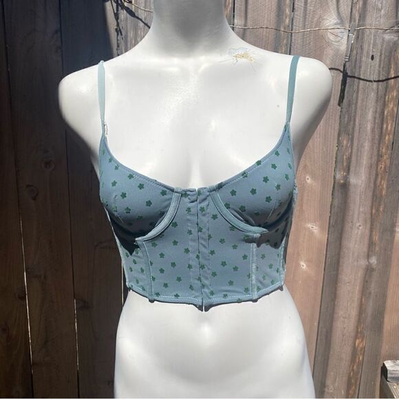 Urban Outfitters Women's Green and Blue Corset size small - Picture 3 of 12